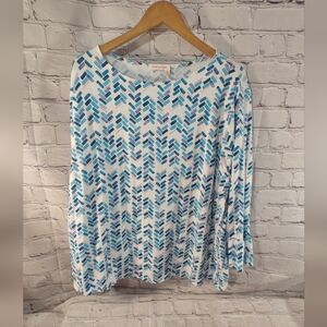 Fresh Produce 3XL Artsy Pop Over Tunic Artsy Bell Sleeve Top